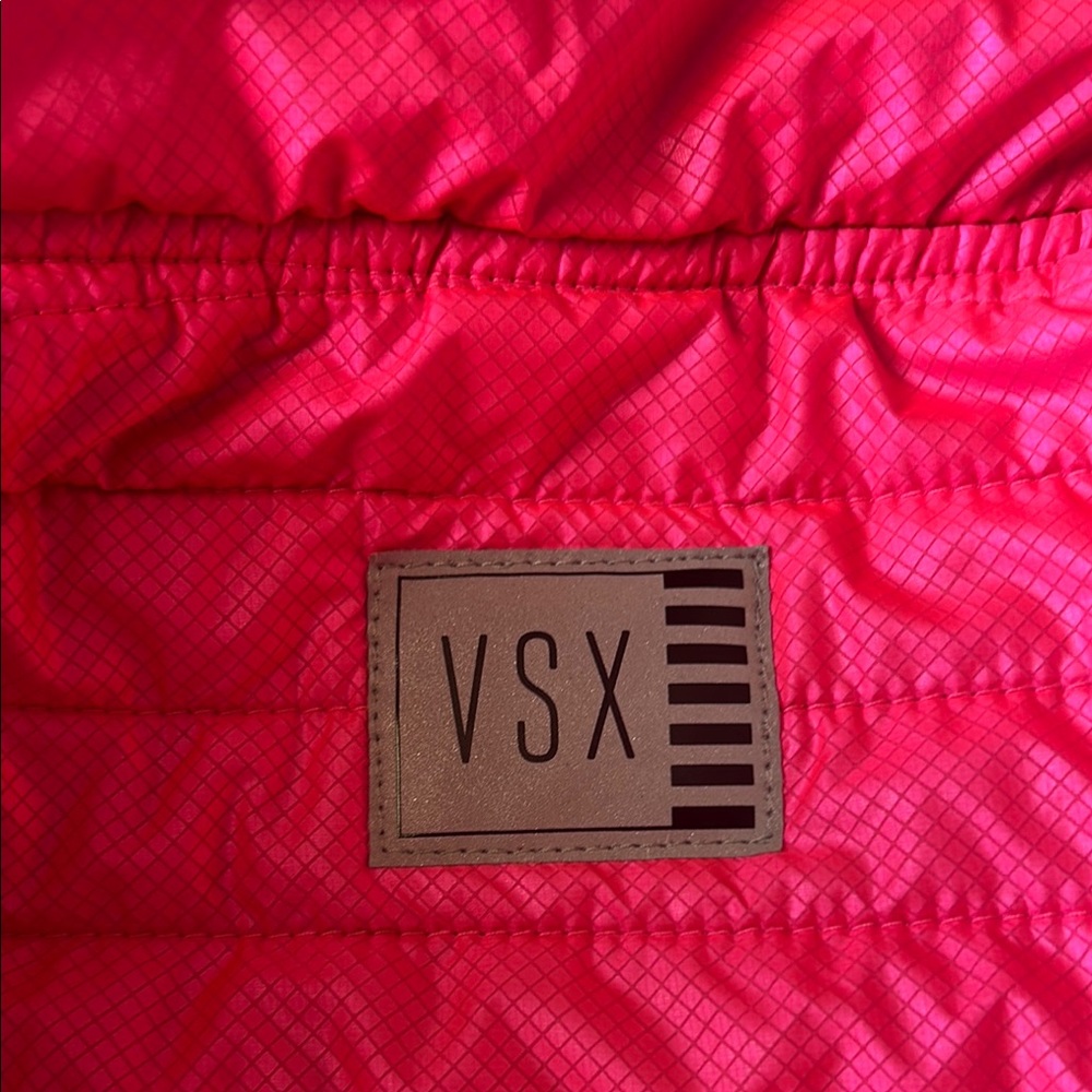 PINK Victoria's Secret beautiful Pink and Black Quilted Vest - Picture 9 of 9